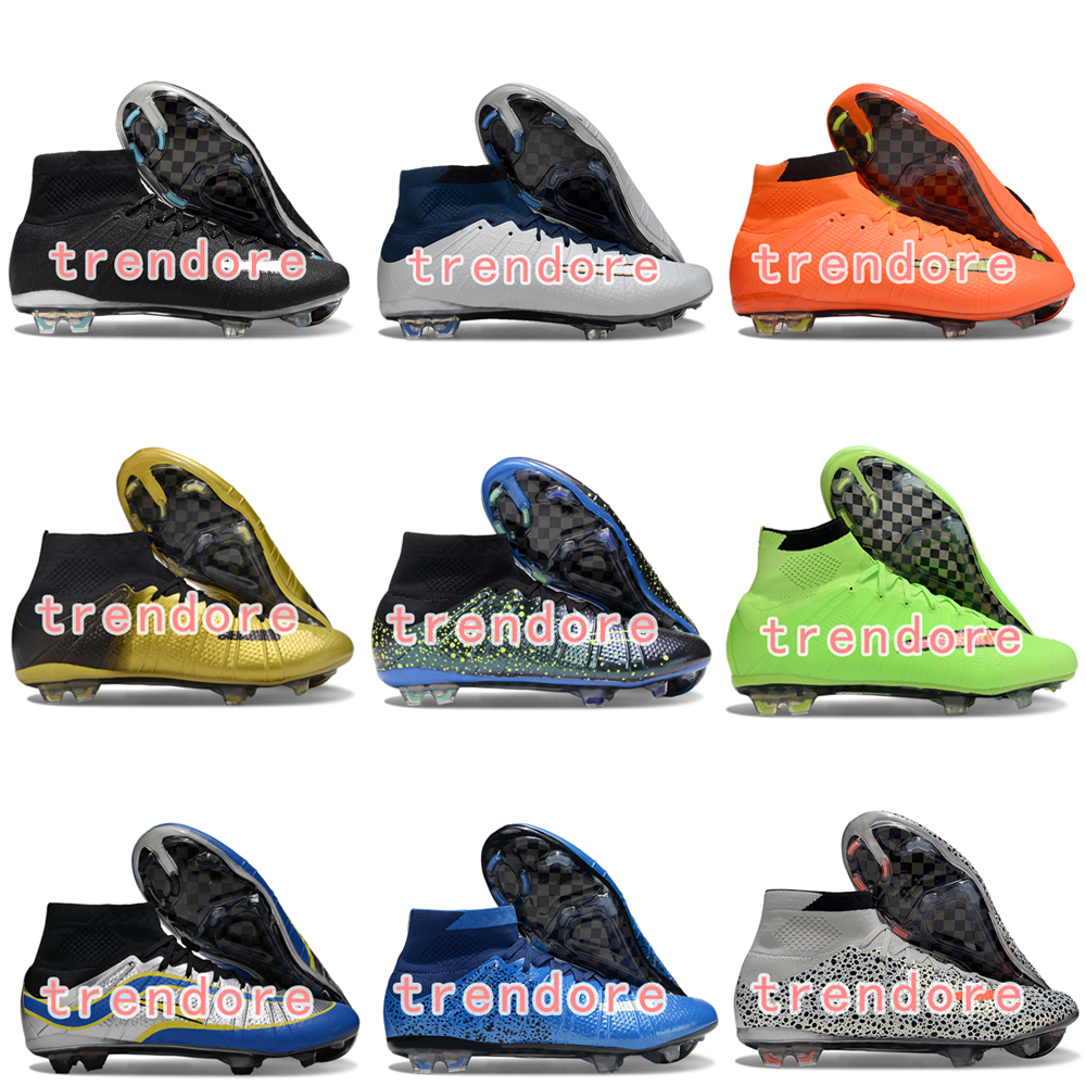 Mbappe High Men Brand Mercurials Superfy 10 CR7 SE Elite Soccer Cleats Football Shoes Match Zom Mercuriall 4 Fg ACC Speed Training 4 Football Boots