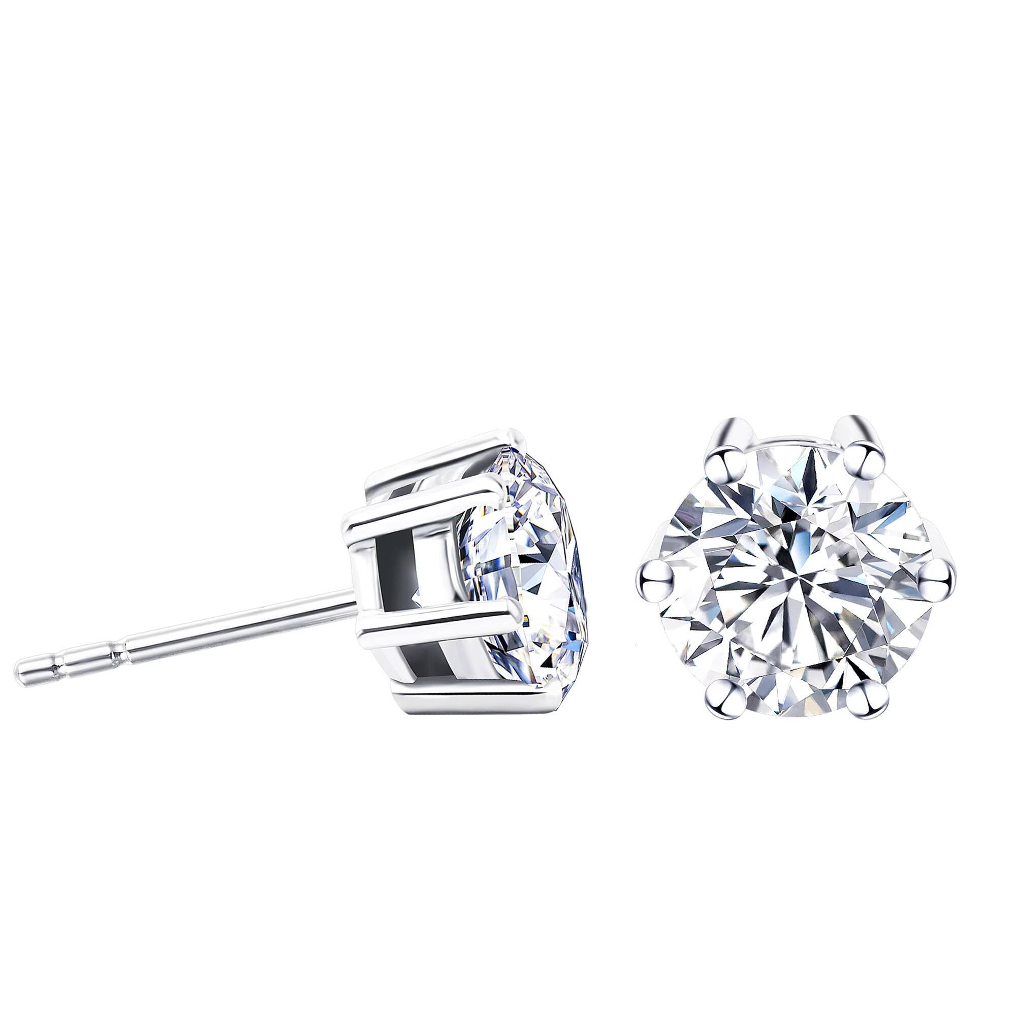 Tianyu Gems Earring Studs Bulk Wholesale Vvs Mossanite 925 Sterling Silver Stud Earrings with Moissanite for Women