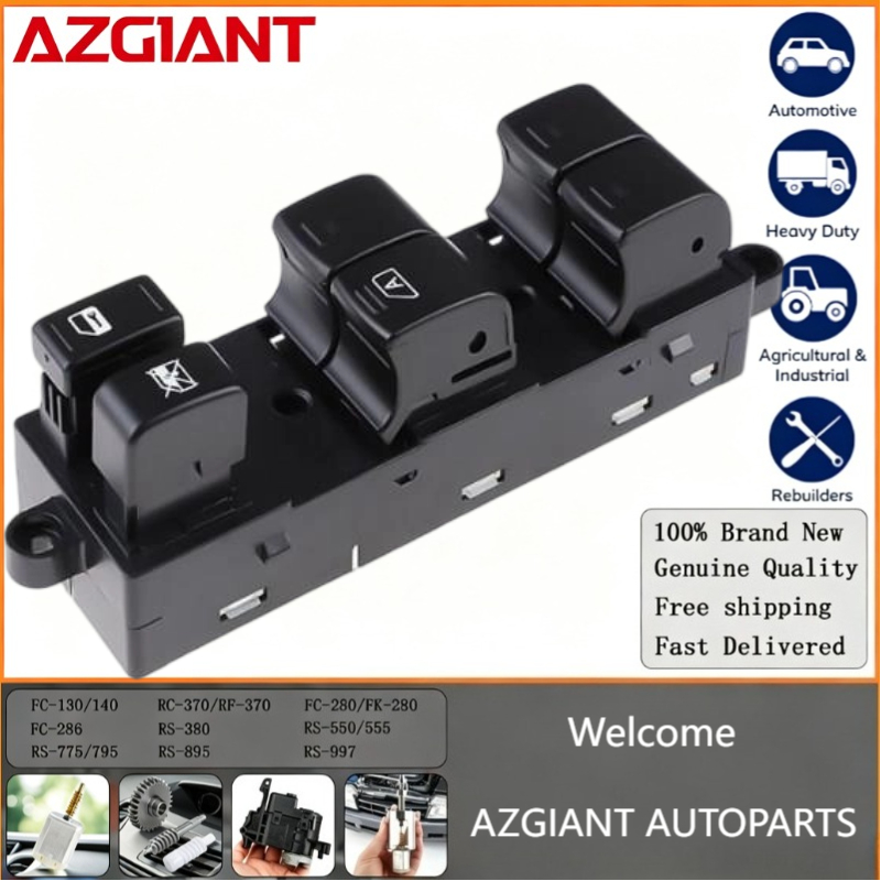 AZGIANT Lève-vitre haute durabilité interrupteur principal commande principale de fenêtre électrique pour remplacement universel de voiture pour