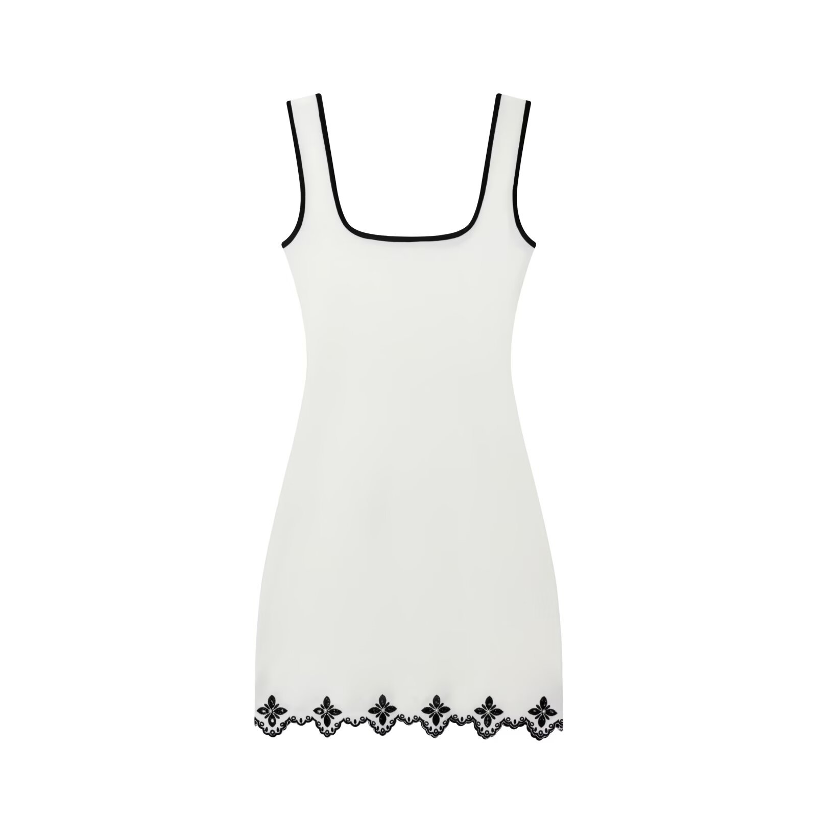 Robe courte brodée de perles pour femmes, coupe cintrée, Simple, bretelles Spaghetti, nouvelle collection été