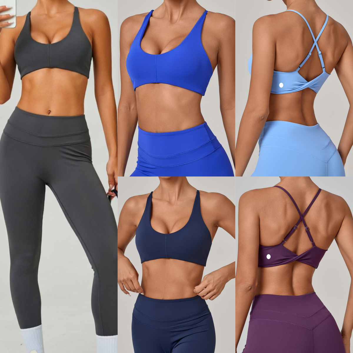 UU-L6323 Womens Twisted Yoga Bra with Beautiful Back Design for Running Fitness Women's High-Waist Breathable Quick-Dry Fitness Pants with Hip-