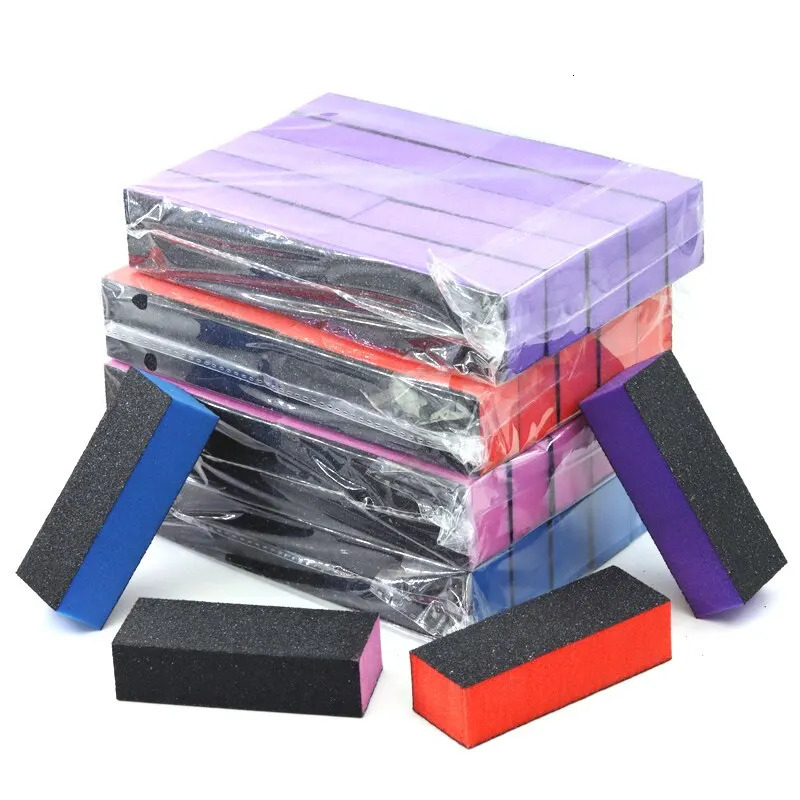 5/10 PCS Professional Nail Files Black Sandpaper Block High Quality Colorful Sponge Nail Buffer Blok Files For Manicure Art 260731