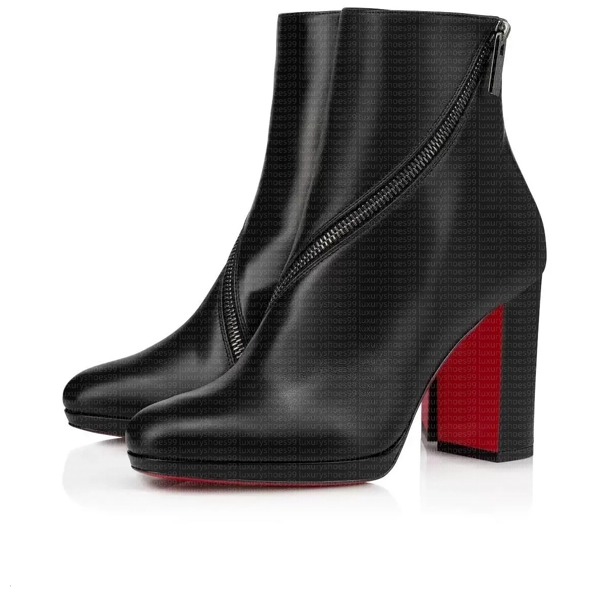 red bd boots Over the Knee Heels Boots Women's Classic Fashion Casual Heels Suede Brown Black Rivet heels designer boots Top designer ankle