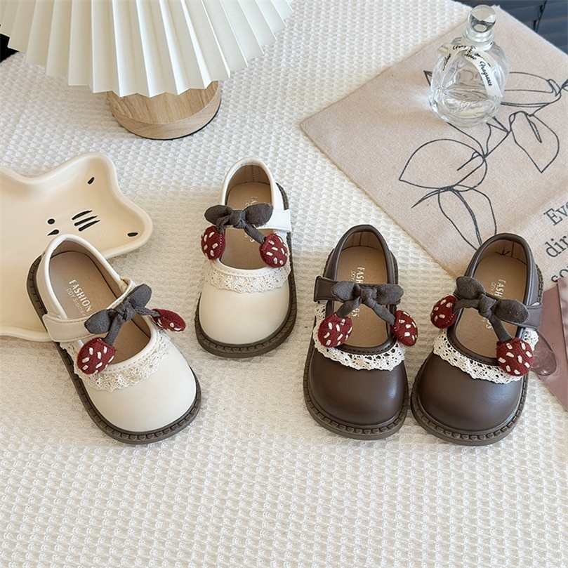 Spring Summer Leather Shoes for Girls Soft Soles Nonslip Princess Performance Dance Baby Walking Fashionable 260731BJ
