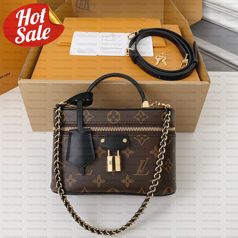 Makeup bag designer bag luxury bag women's shoulder bag fashionable banquet makeup storage box classic small square bag 12A