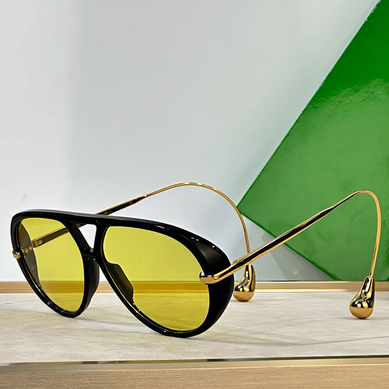 Designer Women Drop Pilot Sunglasses 1273 Drop shaped temple tips Fashion Classic Party Women Personalized Beach Sunglasses