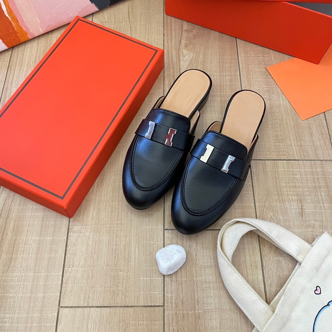 Livraison gratuite chaussures de créateur pour femmes, embouts à la mode, pantoufles à semelles épaisses portées à l'extérieur, pantoufles décont
