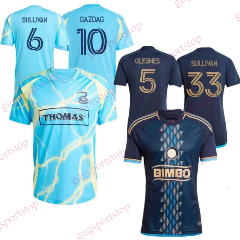 Free Shipping Phila delphia Union football jersey 2024 2025 2026 GAZDAG GLESNES Carranza BEDOYA SULLIVAN Mbaizo Union 24 25 26 soccer men kids shirt
