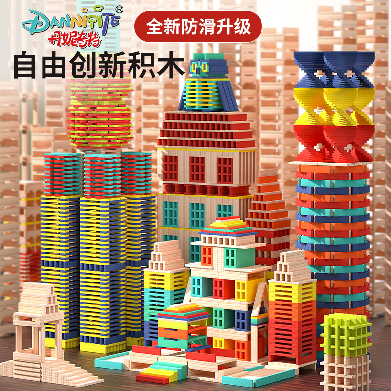 Dani Unique Archimède ensemble pour enfants 100 pièces Construction bricolage bâtons de Construction blocs jouets