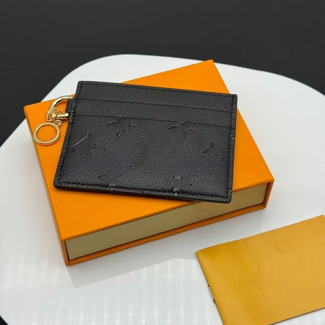 Portefeuille de concepteur de haute qualité Mini portefeuilles clés femmes hommes porte-clés anneau porte-carte de crédit porte-monnaie sac à mai
