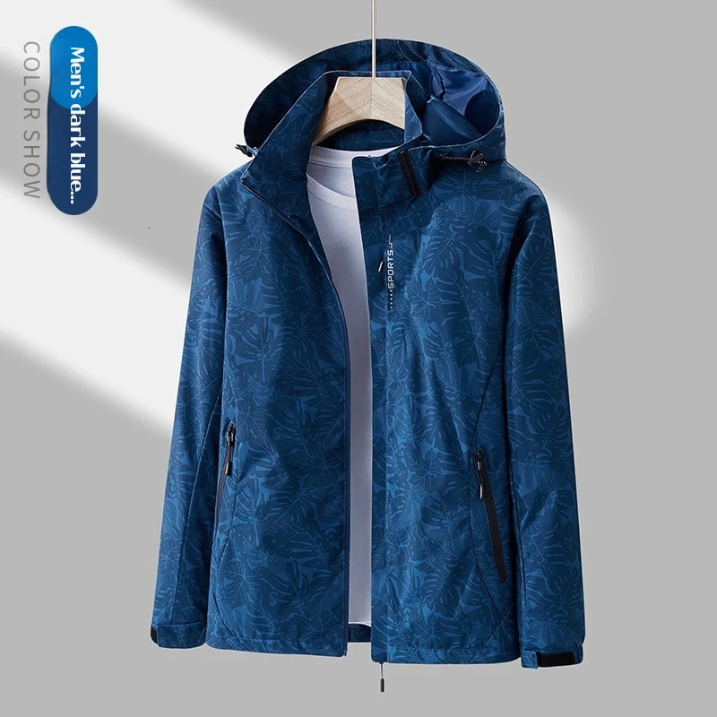 Waterproof Windproof Jacket Men Women Outdoor Hiking Coat Military Camo Breathable Detachable Hood Raincoat Trekking 260731BJ