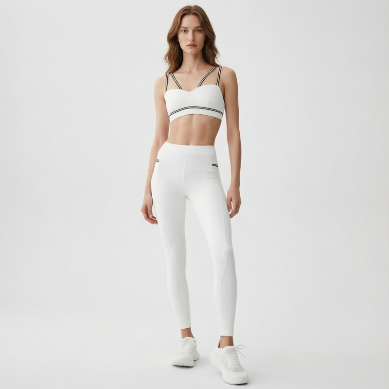 Ensemble de yoga de créateur 2 pièces, soutien-gorge de sport, leggings, costumes de gymnastique pour femme, vêtements de fitness, pilates, ensem