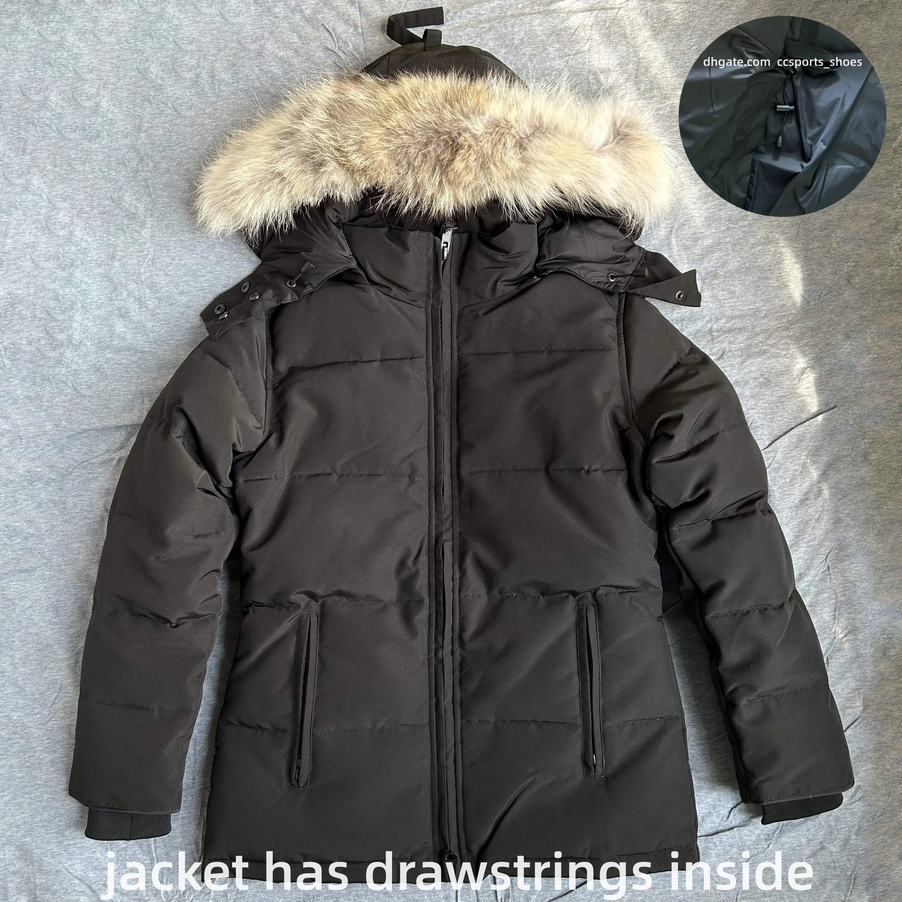 Designer Winter Coat Woman Down Jacket Hooded Puffer Jacket goosewomen Thick Warm Coats Thickened Chelsea Winter jackets Internal drawstring XS-XL