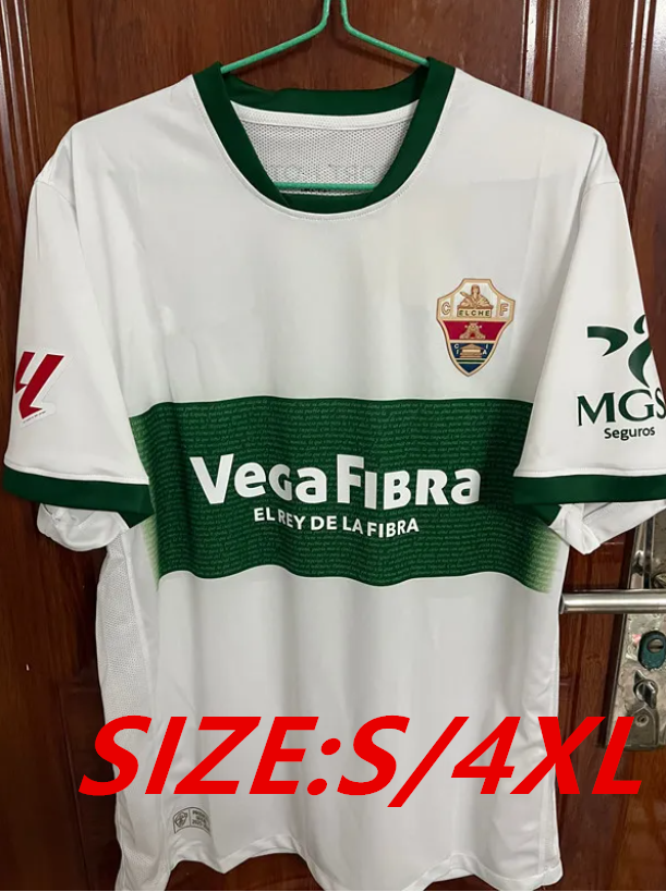 25/26 CF Elche Soccer home and away jerseys, sports running T-shirts, customizable-image-973251662