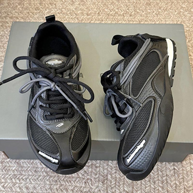 Mens Radar Trainers in Black Grey Fashion Men Designer Sneakers Worn out Effect Polyurethane Polyester Upper Rubber Sole Foam Insole 2026ss Fashion