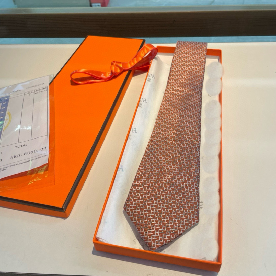NEW Stropdas Zijden stropdassen met H-patroon voor heren: eersteklas materiaal Stijlvolle uitstraling Geschikt voor formele gelegenheden H213