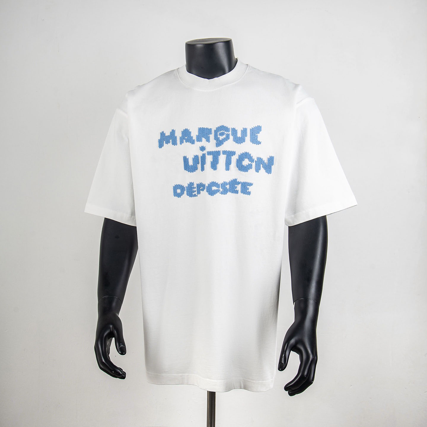 T-shirts pour hommes Polos T-shirt rond, plus le cou de taille brodé et imprimé style polaire vêtements d'été avec rue pur coton r34