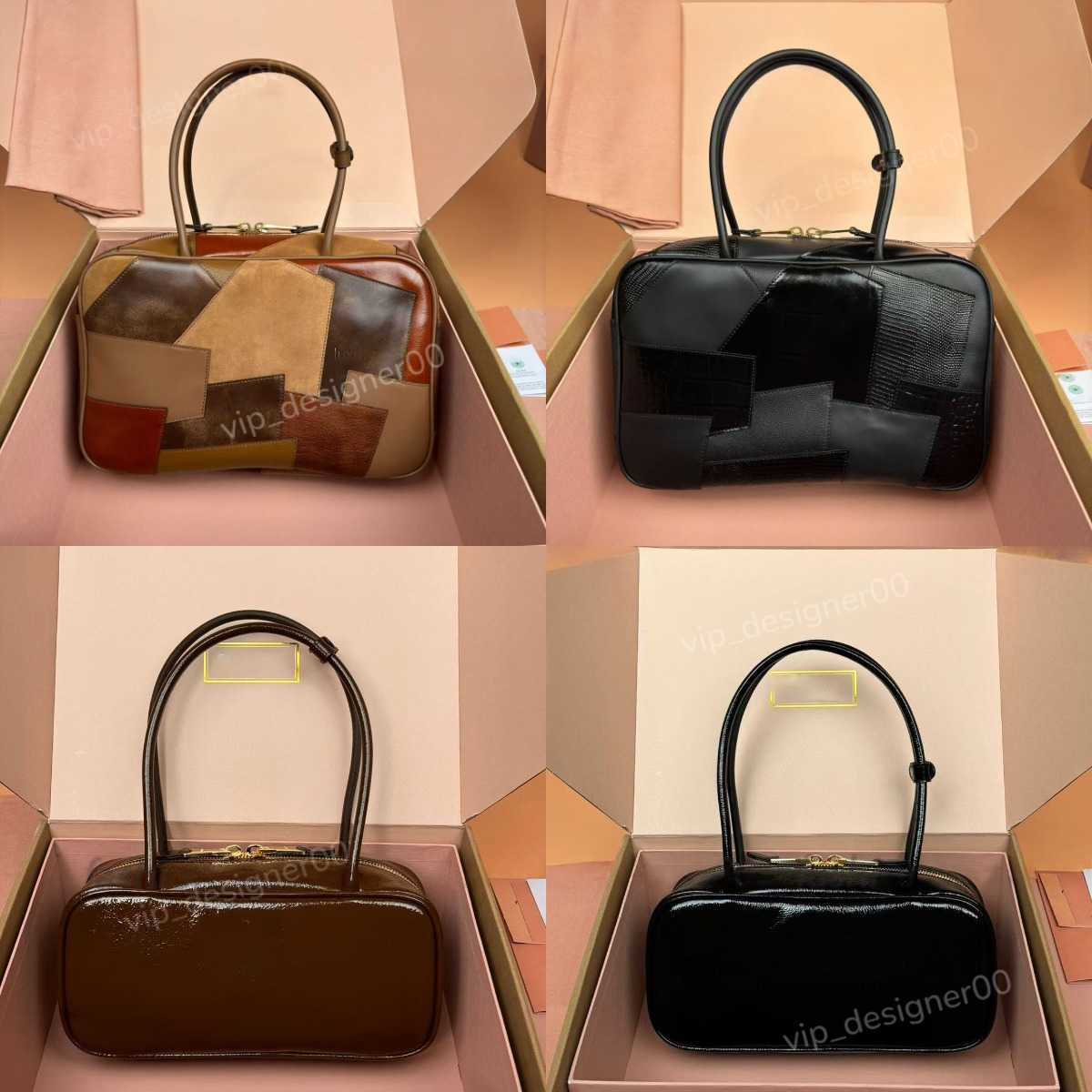Evening Bags top quality genuine leather beau bag genuine leather fashion hobo bag retro fashion designer bowling bag zipper pocket women tote handb
