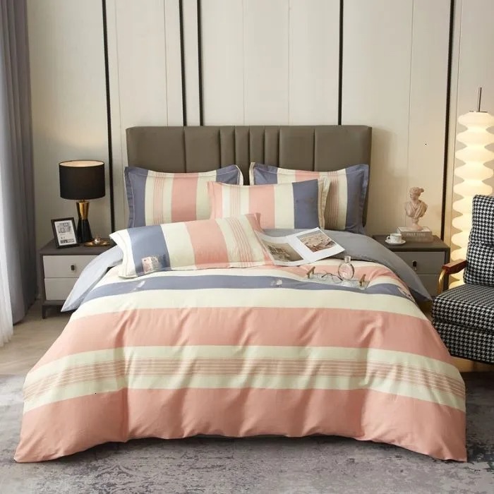 27BLB Contemporary Cotton Blend Comforter Set with Sophisticated Design-image-1105334326