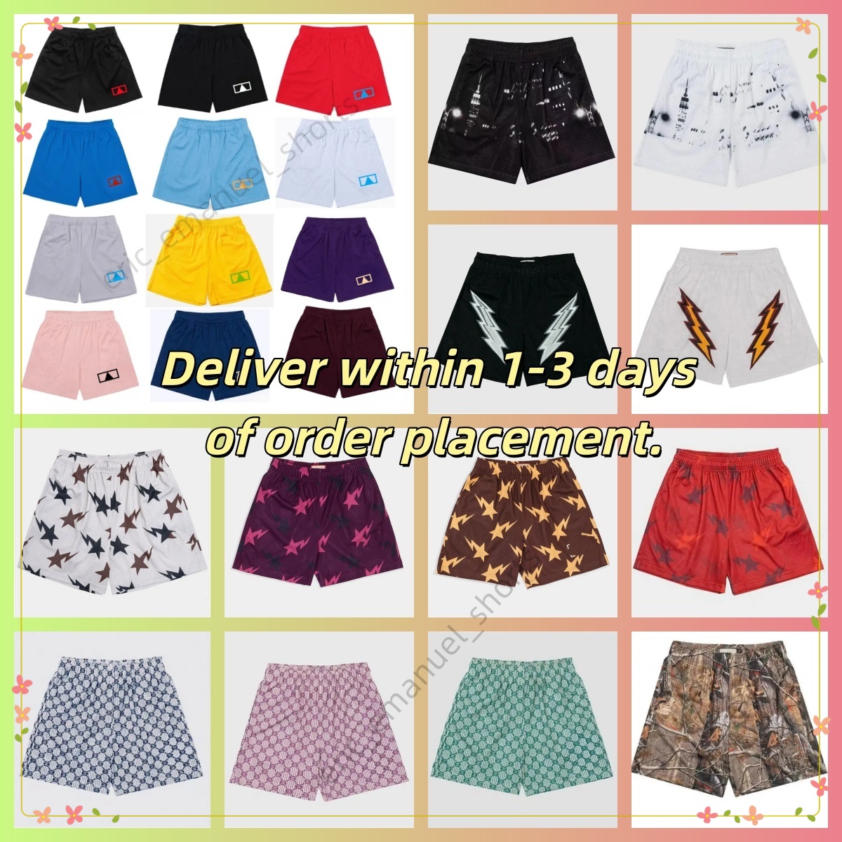 ees shorts Designer short Casual ericlys emanel shorts mens ericlys emanuel short Summer Fashion New ericlys emmanuelle shorts womens pants running