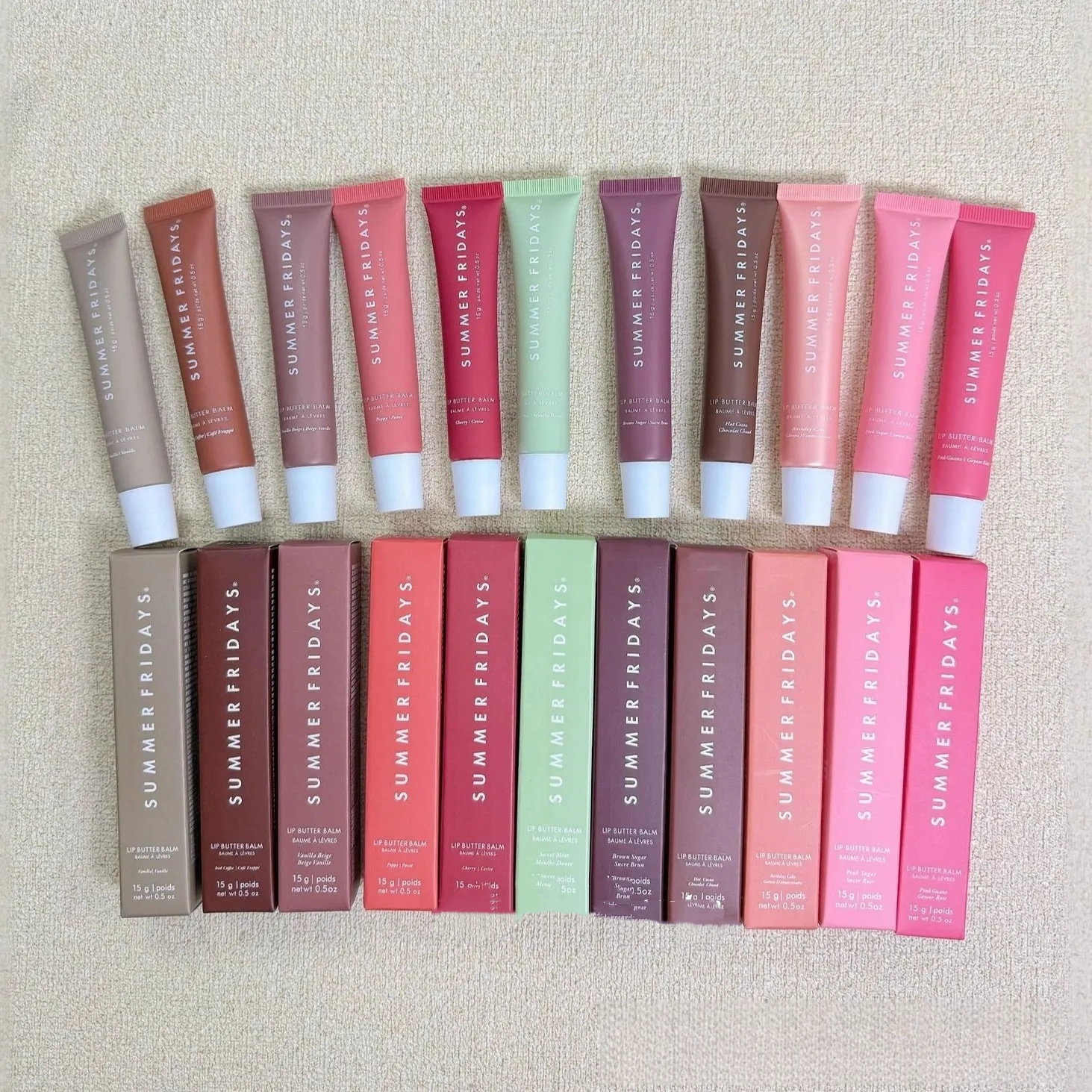 Lip Butter 15g Lip Balm Liquid Lipstick moisturizes Makeup Lips Glaze Lip Gloss Oil Jelly pink sugar vanilla beige birthday cake Lip Cosmetics-image-998420840