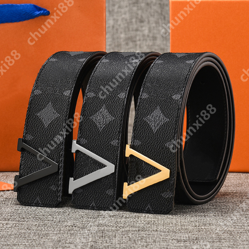 Designer belt men belts for women designer mens belt luxury belt length 100-125CM woman belt fashion luxury letter smooth buckle designer belt width