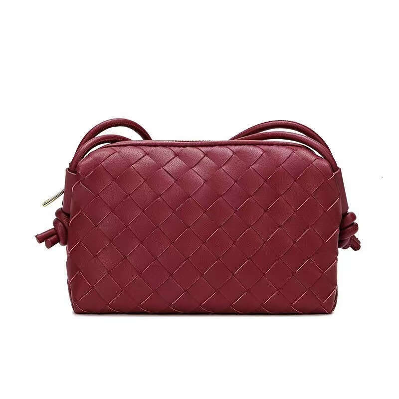 Designer Bag Evening Bags Luxury Bag Cross Body Loop Camera Bag Mini Pressed Intrecciato Shoulder Bags Zip Closure Handbags Plain Lether Knitting Wa