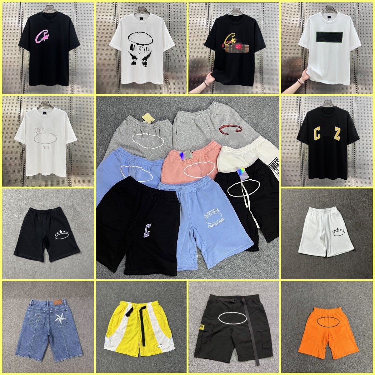 Designer mens shirts Mens womens shorts unisex y2k star altstacked baggy Island shorts Demon cargos wide tshirt goth cargos shorts men slim ropaa-image-918871436
