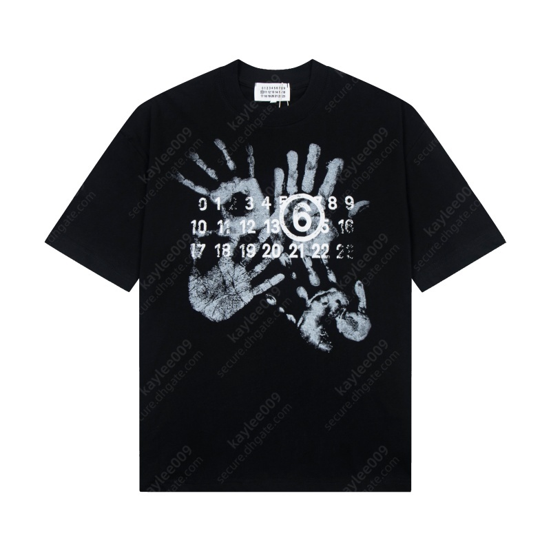 Margela Summer Designer T Shirt Men Brand Designer Clothes Fashion Short Graphic Tee Womens Popular Shirts High Quality Cotton Street Leisure Mens C
