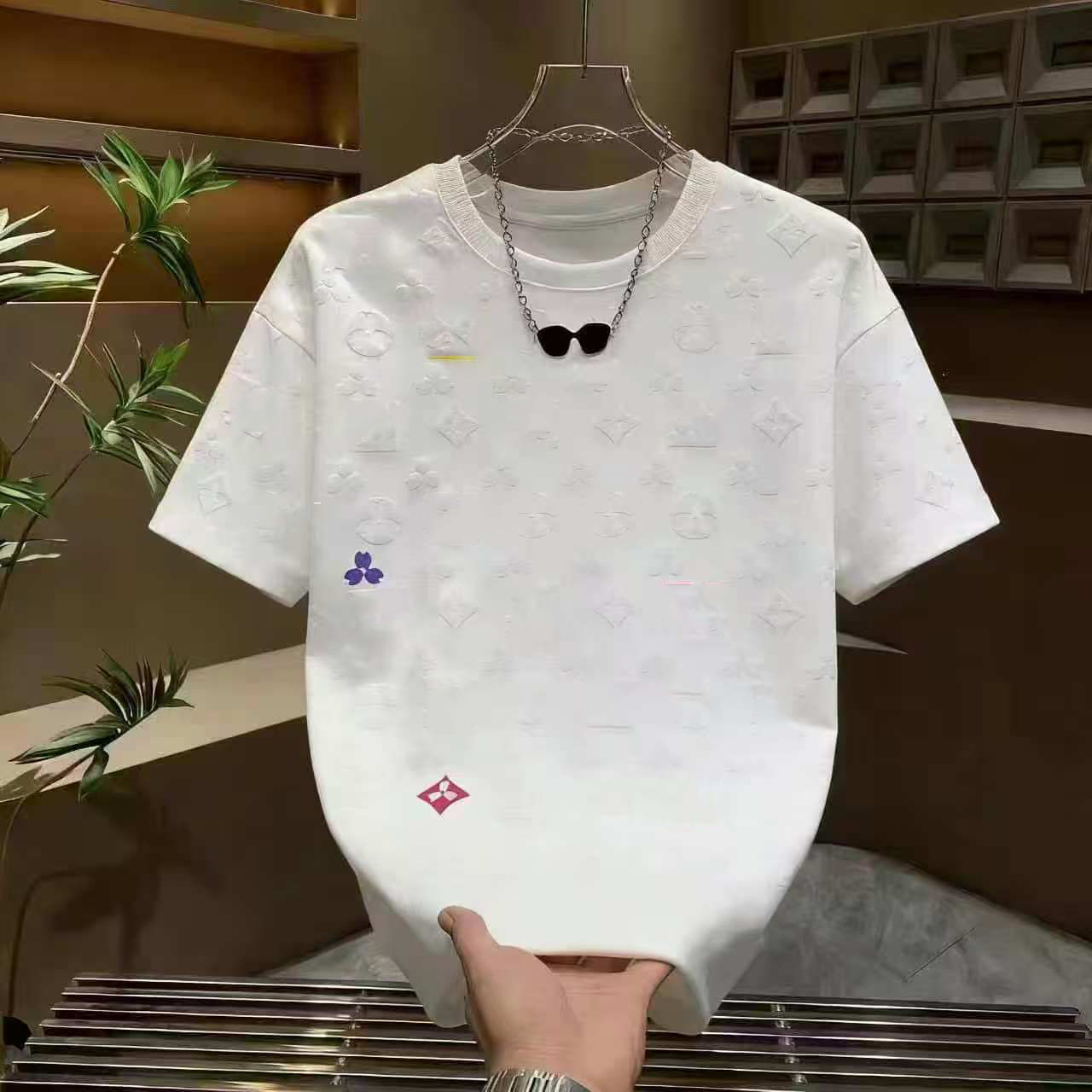 T-shirt Casual Mens Womens T-shirt Letters 3D Stereoscopic printed short sleeve best-selling luxury men's hip clothing Asia 8899