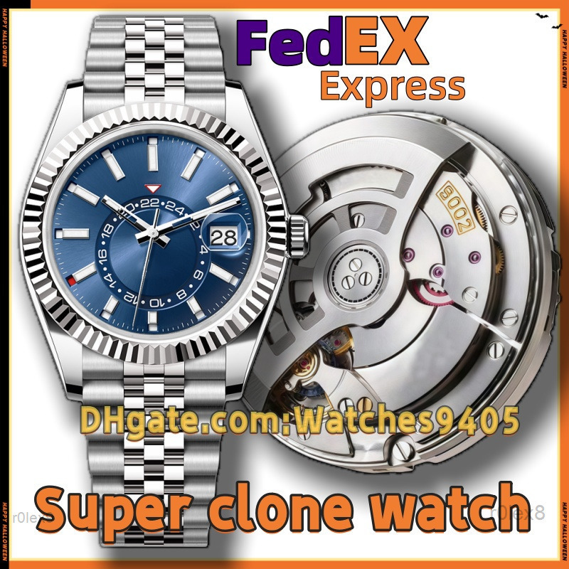 NOOB Factory Mens Designer Watch 9002 Movement Super Clone Quality Full Function SKY 45 Dweller Sapphire Glass 89 Noctilucent Waterproof 72H Power R