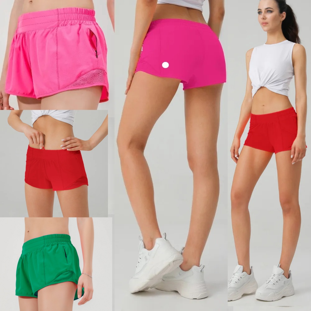 650-UU Femmes séchage rapide Shorts de Yoga vêtements de sport poches Shorts chauds tenues avec exercice vêtements de Fitness Hotty courtes fille