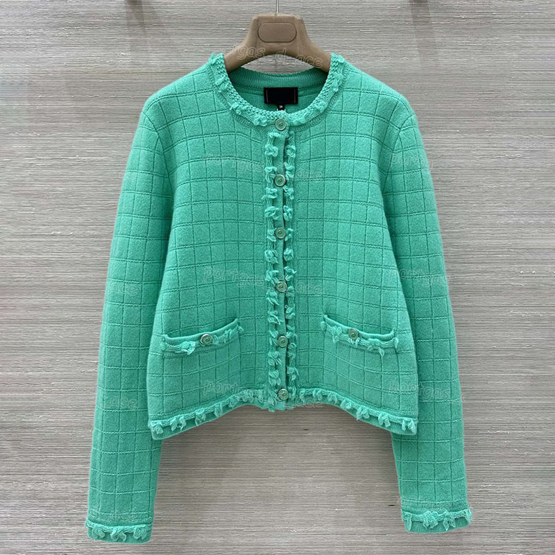 Preppy Style Wool Polo Sweater For Women Designer Long Sleeve Button Down Jumpers Spring Autumn Street Style Daily Resort Vacation Sweaters