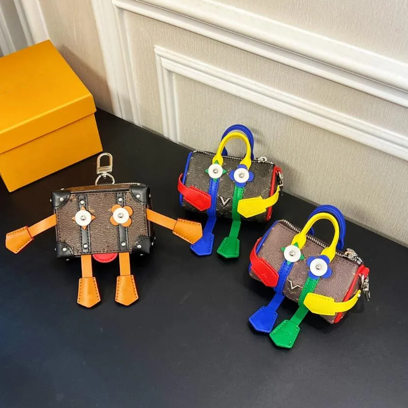 Portefeuilles de créateurs de luxe MISTER KEEPALL Oreiller suspendu Porte-clés Pendentif Pochette Sac COFFRE Robot Boîte Porte-monnaie Hommes Sac