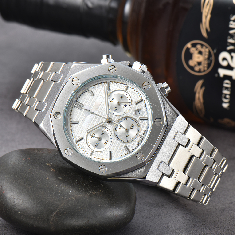 Men Women's Watches Royaloak Wrist Watches High quality quartz Modern Watche Top Luxury Brand Sports Wristwatches Chronograph Steel Belt Fas-image-892758328