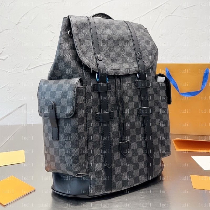 Borsa a quadri classica in vera pelle bovina Borsa a tracolla da donna Borsa a tracolla firmata Borsa christopher Zaino di lusso con qualità a specc