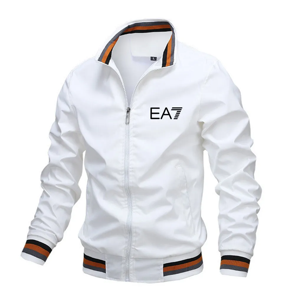 2026 Designer Men Jackets Windbreaker Hoodie Jacket Casual Outerwear Men Print EA7 Classic Long Sleeve Hoodies Waterproof Zip Up Coat Asian Size