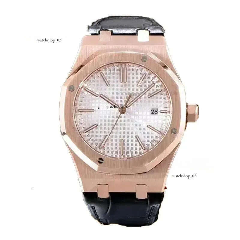 watch mechanical movement mens watches stainless steel bracelet skeleton dial business cool sapphire glass luminous 41mm with box