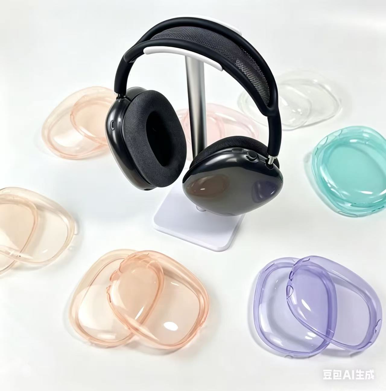 For Airpods Max bluetooth Headphone Accessories airpodspro max Transparent TPU Silicone Waterproof Protective case AirPod Max Headphones TPU1