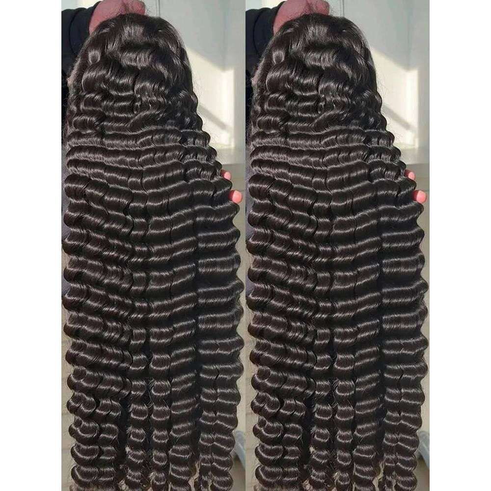 13X6 HD 30 40 Inch Loose Curly Front 100 Human Wigs Deep Water Wave 360 13X4 Lace Frontal Raw Brazilian Remy Hair Wig VMS 107$