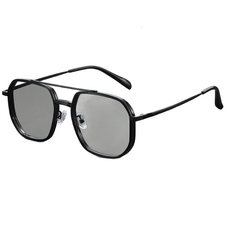Sunglasses New series New color scheme Designer Eyeglasses Luxury 2026 Model Pilot Double Bridge Men's Glasses Suitable For Women's Trendy