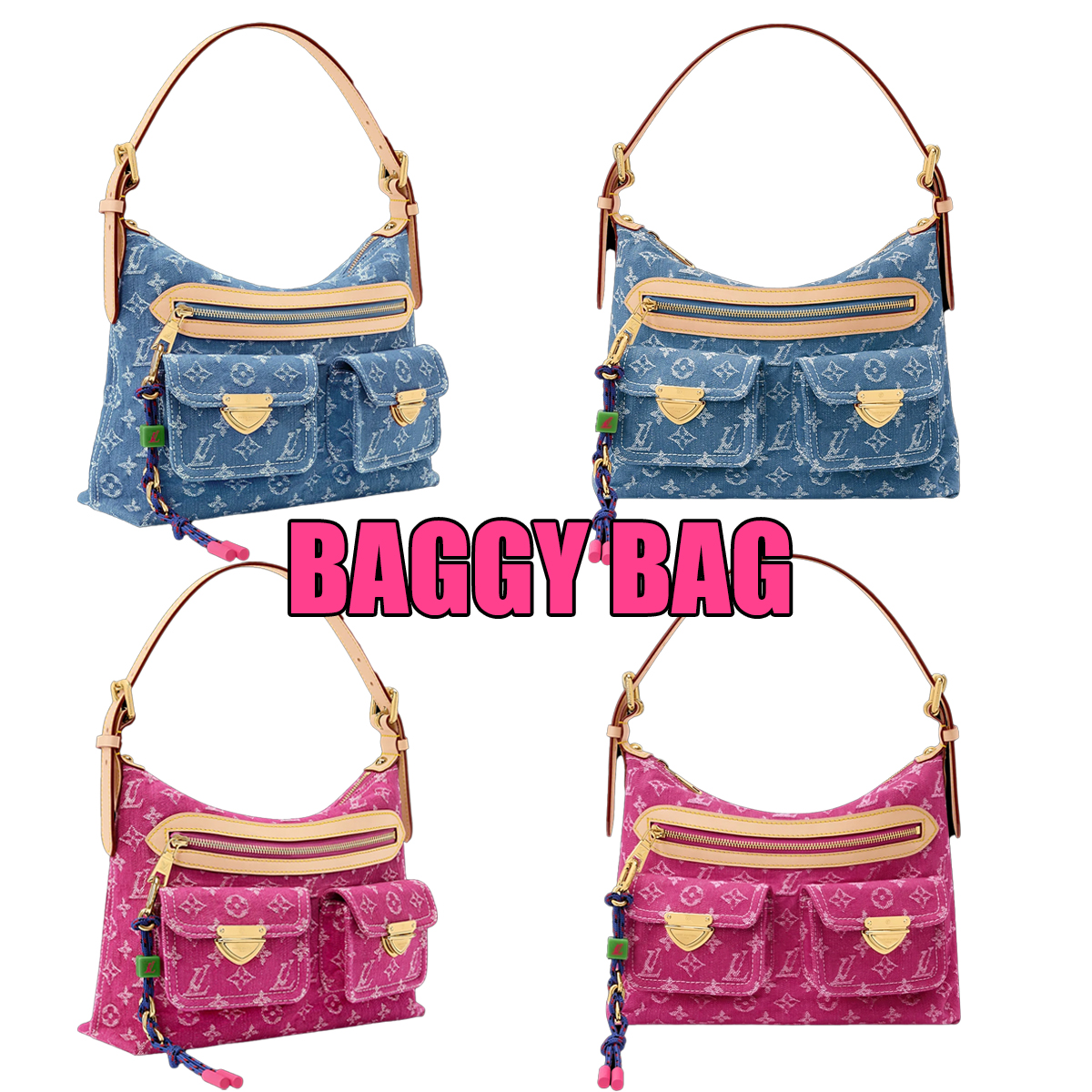 designer bag BAGGY denim bag luxury bag 2026 New model shoulder bag Top Quality Women's handbag wallet crossbody designer bags designer purse F