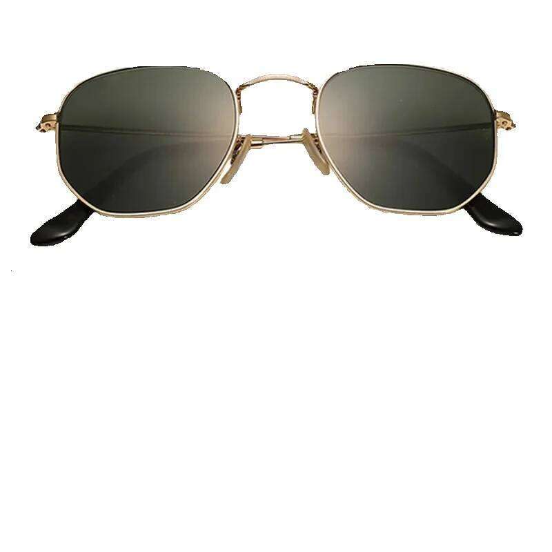 Top Quality Hexagonal 3548 Sunglasses Men Women Real Glass Lenses Sun Glasses for Man Woman with Leather Case2026