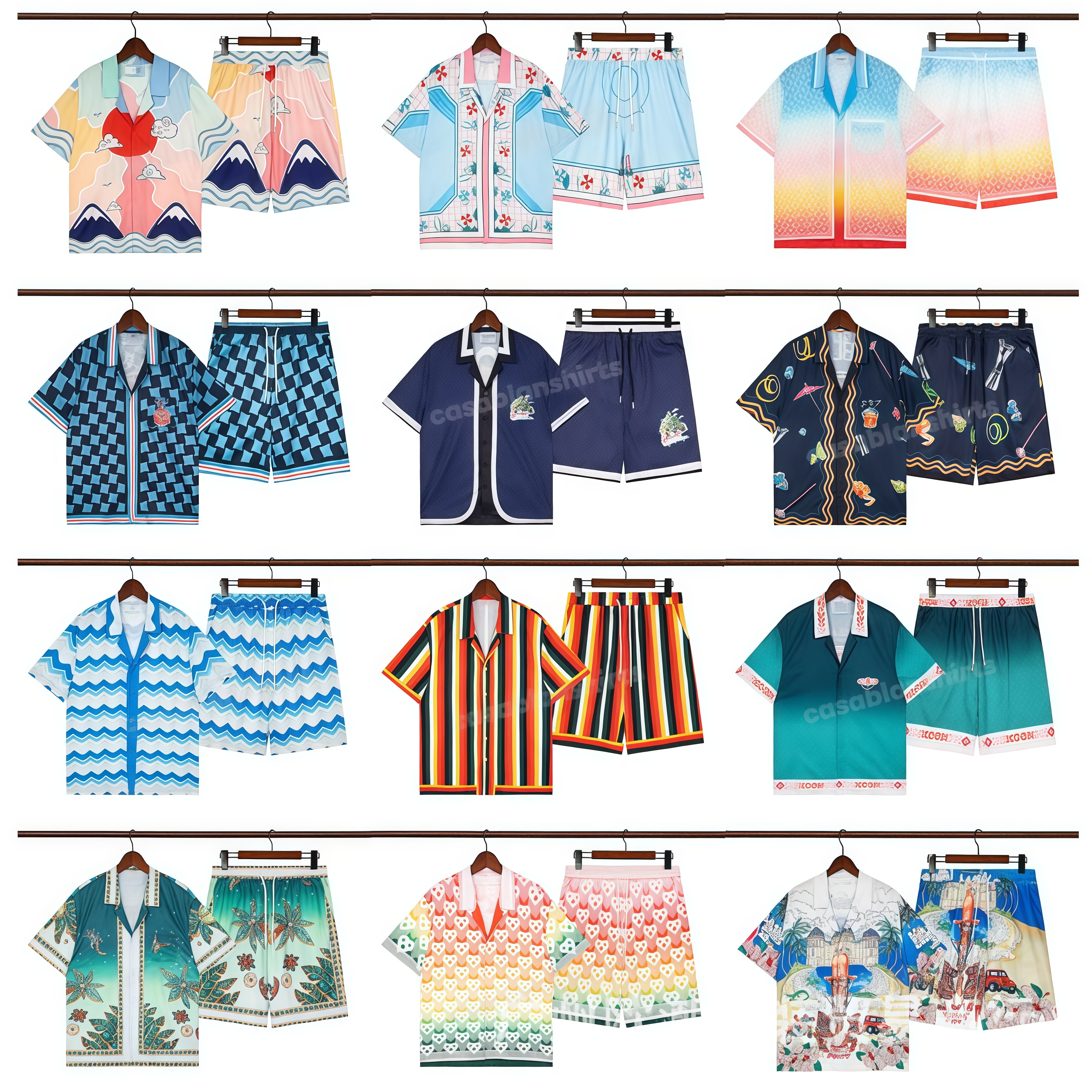 beach short suit Summer T Shirts sets designer mens shorts suits Letter Printed Short Sleeve Cotton High quality Luxury Loose men Short Fashion S-image-1099805712
