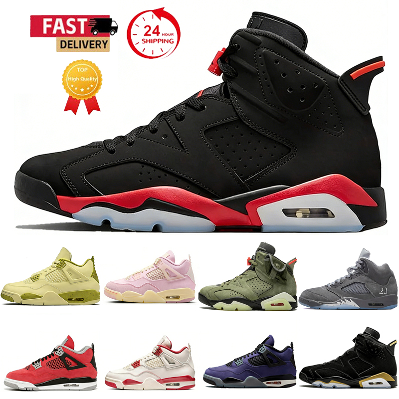 6 6s Basketball Shoes Cool Grey Infrared Metallic Silver Olive UNC Men Women Sneaker Daily Outfit Outdoor Casual Classic Sports Shoes Trainer Sneake
