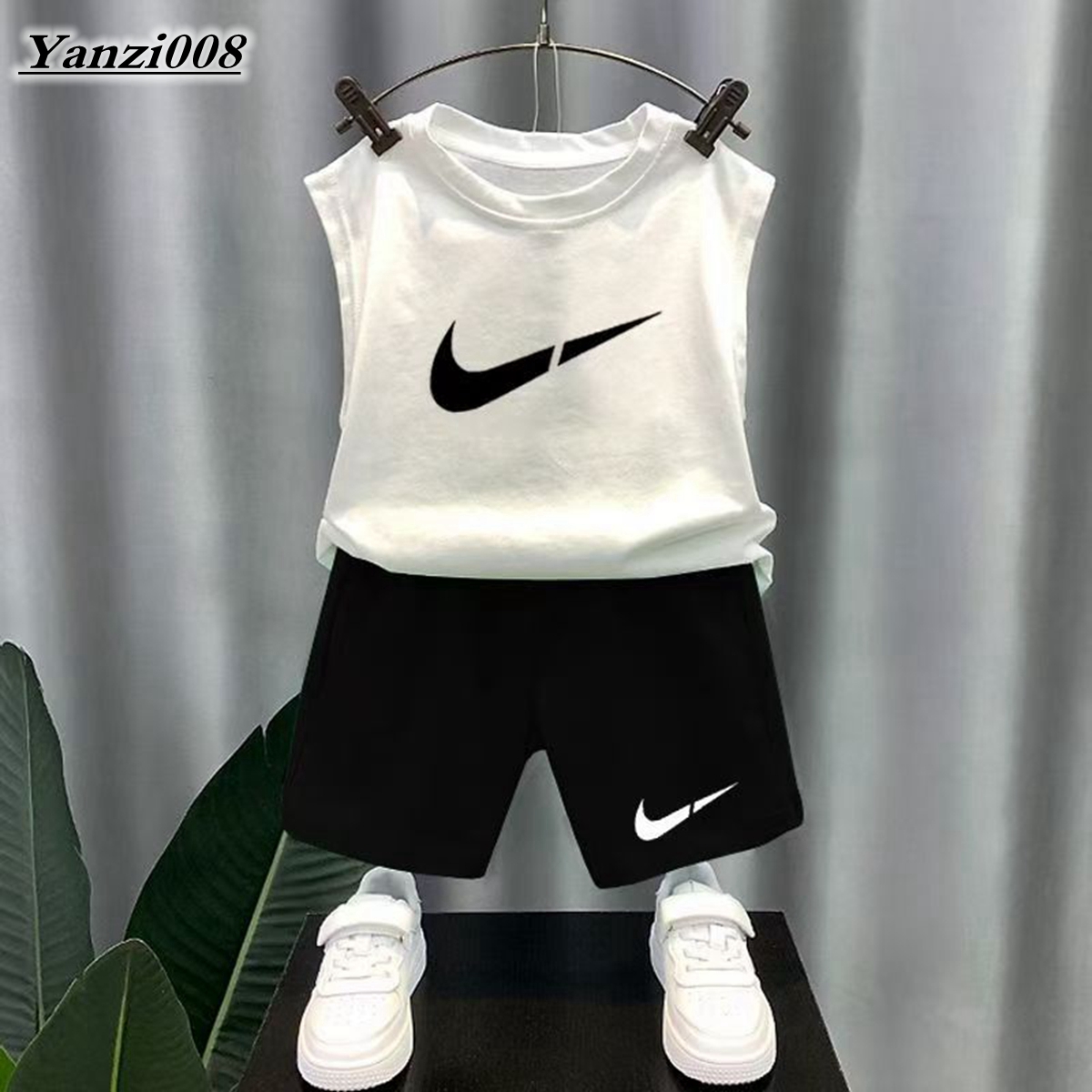 Summer Luxury Brand Kids Designer Clothes Boys Sets Children Girls Clothing Cotton T-shirt Shorts 2Pcs/Set Kids Girl Boy Clothing Set Designer To-image-1100162763