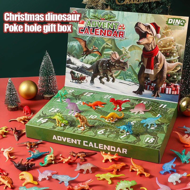 Advent Calendar Dinosaur Toys 24 Days Countdown to Christmas Surprise Set with Different Figurine Gi 260403BJ