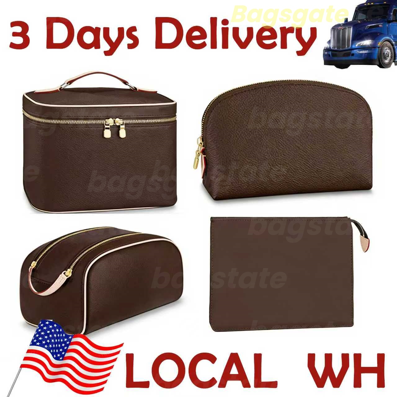 Luxury Designer vanity makeup bag 2026 Trends Cosmetic Bag Toiletry Cases Women Shoulder tote bag Purse Handbag Crossbody Travel Bags Clutch Handbag