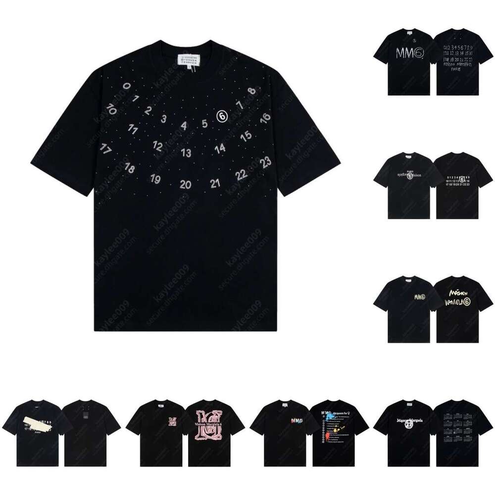 Maison MM6 Summer designer t shirt men brand designer clothes fashion short graphic tee womens Popular shirts High quality cotton Street leisure-image-959630476