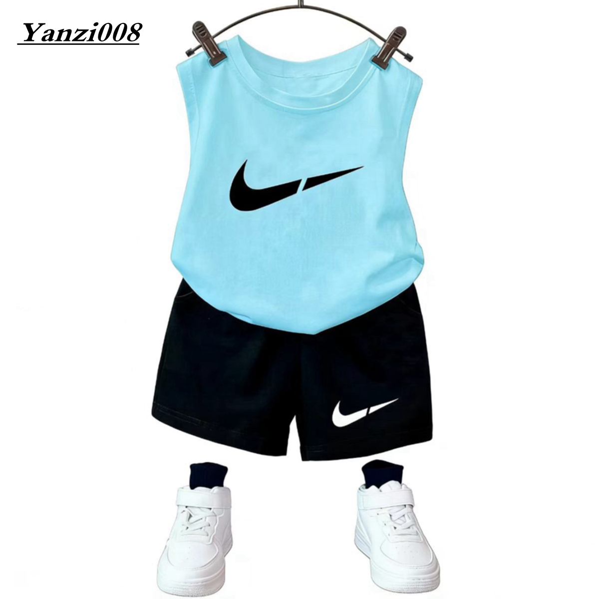 Summer New Brand Kids Designer Clothes Boys Clothes Sets Cotton T-shirt Shorts 2Pcs/Set Kids Clothing Sets Baby Boys Girls Clothing Designer Todd-image-1100160718